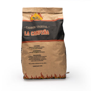 Carbón Vegetal La Campiña 3kg (Bulto c/u 5 bolsas)