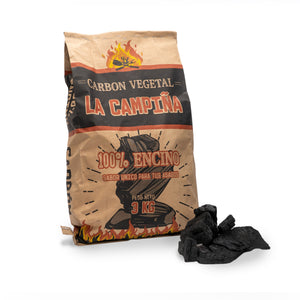 Carbón Vegetal La Campiña 3kg (Bulto c/u 5 bolsas)